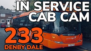 233 Denby Dale HUDDERSFIELD CAB CAM 🚍🚌🚦 [upl. by Dalila]