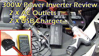 SNAN 300W Power Inverter 12VDC to 120VAC For Your Car [upl. by Carter]