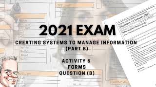 BTEC Level 3 Database 2021 Exam  Part B  FORMS QUESTION B  Walk through [upl. by Aleetha]