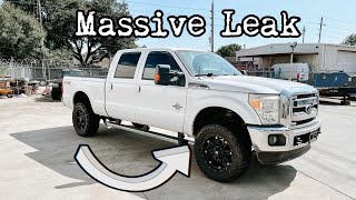 How to Replace the Upper Oil Pan and Rear Main Seal on a Ford 67 PowerStroke stepbystep [upl. by Stucker90]