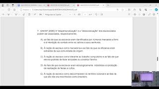 Resolvendo Questões de Vestibular  História Questão 2 [upl. by Kalvin]