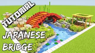 How To Build A Japanese Bridge  Minecraft Tutorial [upl. by Ohcamac]