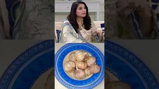 😮javeriya saoud ne btaya garlic 🧄 paste ko store Krny ka trikahow to store garlic paste shorts [upl. by Neyut]