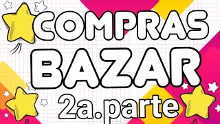 BAZAR♥️ COMPRAS BAZAR 2🤩👍bazar compras haul manualidades scrap chollos [upl. by Afatsum666]