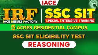 IRF IACE RESULT FACTORY SSC SIT ELIGIBILITY TEST REASONING EXPLANATION  IACE [upl. by Laise]