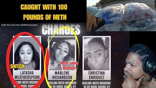 Traffic Stop Leads To 3 Women Charged With Trafficking 100 Pounds Of Meth Massive Drug Bust [upl. by Esenej]