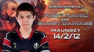 EZ COMBO EZ KILL  GUSION BY MAUNGZY  MOBILE LEGENDS INDONESIA [upl. by Brien]