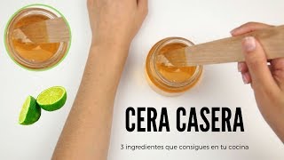 Como hacer cera para depilar hecha en casa con ingredientes naturales [upl. by Song]