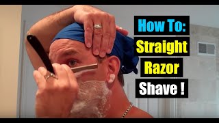 Quick Tutorial Learn How To Shave with a Straight Razorgeofatboy [upl. by Suidaht]