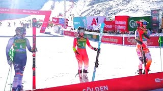 Womens Giant Slalom  Announcement of The Winners  Sölden AUT  2023 [upl. by Yendor320]