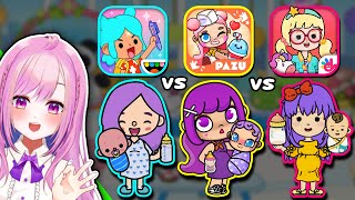 NEWBORN BABY Avatar World vs YOYA vs TOCA LIFE WORLD 🍼👶🏻👀❤️ [upl. by Haelem]