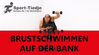 Brustschwimmen auf der Bank Ausführung  richtige Technik und Übungsausführung [upl. by Stanislas]