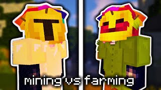 What is the better money making method Mining vs Farming Hypixel Skyblock [upl. by Fiona737]