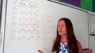 The Maths Prof Sequences nth Term part 1 [upl. by Acirtal]