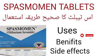 Spasmomen Tablet uses in Urdu Hindi  Otilonium bromide 40mg  use for intestinal disorders [upl. by Haisej]