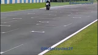 Honda NSR500 replica first flying laps at Donington Park [upl. by Hooker]