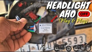 AHO Headlight OFF Plug amp Play For Meteor 350 amp Classic Reborn  Installation amp Benefits 👍 [upl. by Valencia]