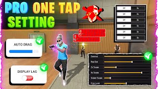 One tap setting 🔥  Free fire headshot mobile setting  After OB42 update one tap sensitivity 🎯 [upl. by Anneiv680]