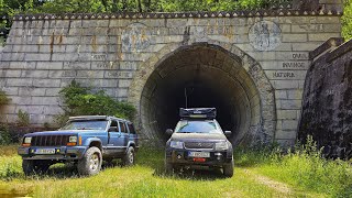 Traseul tunelul Plosnita viaductul Topolog si tunelul Gibei suzuki offroad overlanding [upl. by Ecnaiva]