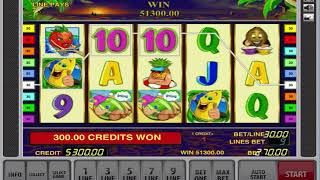 Big Win On The Free Games Slot Machine Bananas Go Bahamas [upl. by Elleiad]