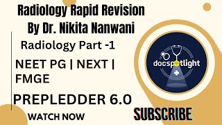 Radiology Part 1  Rapid Revision 60 📖📚 by Dr Nikita Nanwani youtube neetpgpreperation foryou [upl. by Enajiram]