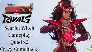 Scarlet Witch MVP Gameplay  Marvel Rivals  Closed Alpha Test [upl. by Weaver]