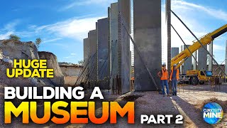 Building the Australian Opal Centre  Walls And a HUGE donation  Lightning Ridge [upl. by Leiram]