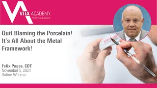 Quit Blaming the Porcelain It’s All About the Metal Framework [upl. by Lucias]