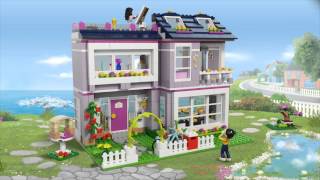 Lego Friends  41095  Emmas House  Lego 3D Review [upl. by Neal939]