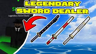 Legendary Sword Dealer Spawn Locations Guide  Blox Fruits 2023 [upl. by Cartwright]