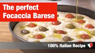 Focaccia Barese 100per100 Italian Recipes [upl. by Bringhurst514]