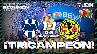 HIGHLIGHTS  Monterrey 1 23 1 América  Liga Mx AP2024  Final VUELTA  TUDN [upl. by Ahsote816]