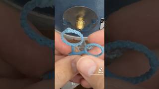 Turning braided thread rings into white gold wedding bands jewellerymaking [upl. by Adorl352]