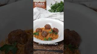 🍛 Delicioso Arroz con Albóndigas  Receta Fácil y Sabrosa 😋 [upl. by Ailemap]