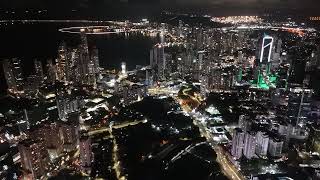 Glowing Streets of PANAMA An Unforgettable Nighttime Aerial Tour Through Panama’s Urban Jungle 🚁✨ [upl. by Tillman]