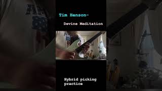 Tim HensonDevine Meditation hybrid picking practice [upl. by Harwin]