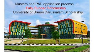 Masters and PhD application process l University of Brunei Darussalam Scholarship  Fully Funded [upl. by Hillie]