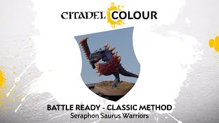 How to Paint Battle Ready Seraphon Saurus Warriors – Classic Method [upl. by Hyacinth]