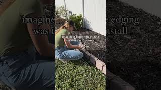 Reimagine landscape edging 🌿 No dig DIY fauxstone landscape edging that is SO easy to install [upl. by Eek227]