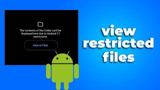 How to Fix Android Restrictions in File Manager 2024 easy and simple [upl. by Ahsikahs]