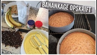 JEG BAGER DEN BEDSTE BANANKAGE MED CHOKOLADE  Hurtig og nem kage [upl. by Elder]