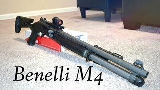 BENELLI M4 collapsible stock with accessories [upl. by Ahsat]