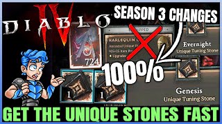 Diablo 4  Do THIS Now  Get Evernight amp Genesis Unique Tuning Stones FAST  Infinite Malphas Guide [upl. by Ahsiad778]