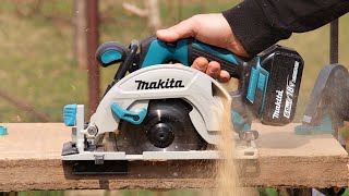 Makita DHS680 165mm circular saw 18V brushless LXT work demo [upl. by Nekal982]