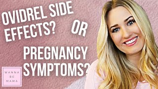 Ovidrel Side Effects or Pregnancy Symptoms  IUI Round 1 Results [upl. by Alec545]