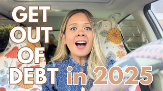 GET OUT OF DEBT IN 2025  personal finance tips for homemakers [upl. by Reeher]