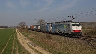 Güterzüge im Blockabstand  Bahnverkehr in Hügelheim [upl. by Aenneea]