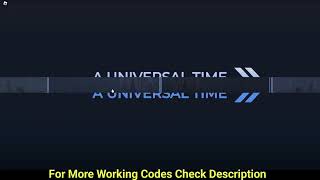 New A Universal Time Private Server Codes Jujutsu Kaisen UPD  Free AUT Private Server Codes [upl. by Napra]