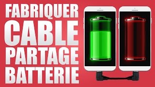 FABRIQUER UN CÂBLE PARTAGE DE BATTERIE POUR SMARTPHONE [upl. by Auroora]