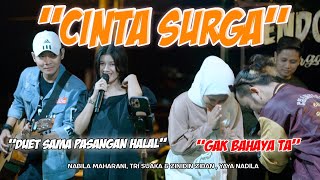 CINTA SURGA  NABILA MAHARANI FT TRISUAKA amp ZIDAN FT YAYA LIVE PENDOPO LAWAS [upl. by Oicnanev708]